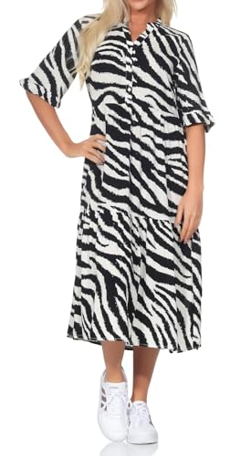 VERO MODA Vmeasy Joy 2/4 FRL Calf Dress WVN Ga von VERO MODA