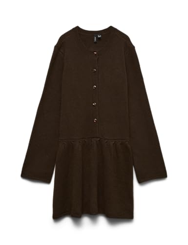 VERO MODA Vmevelina Ls Short Knit Dress Exp von VERO MODA