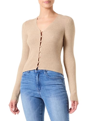 VERO MODA Vmgold Rib Ls V-Neck Button Pullover Ga von VERO MODA