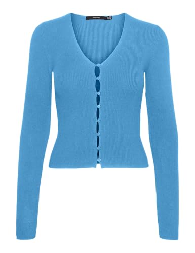 VERO MODA Vmgold Rib Ls V-Neck Button Pullover von VERO MODA