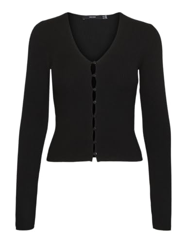 VERO MODA Vmgold Rib Ls V-Neck Button Pullover von VERO MODA