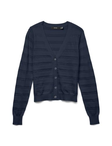 VERO MODA Vmhappyshine Stripe Ls V-Neck Cardigan von VERO MODA