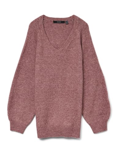 VERO MODA Vmleaf Ls Long V-Neck Pullover Noos von VERO MODA
