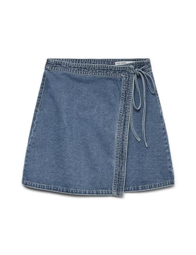 VERO MODA Vmliza Mr Short Denim Wrap Skirt Ga Noos von VERO MODA