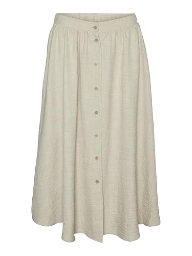 VERO MODA Vmmelaney H/W Button Calf Skirt WVN Ga von VERO MODA