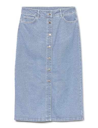 VERO MODA Vmnatty 7/8 Button Skirt DNM Mix Noos von VERO MODA