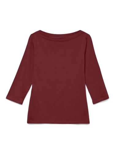 VERO MODA Damen Vmpanda Modal 3/4 Top JRS Noos Langarmshirt, Syrah,M VERO MODA Damen Vmpanda Modal 3/4 Top JRS Noos Langarmshirt, Syrah,M von VERO MODA