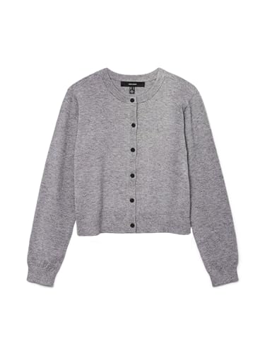 VERO MODA Vmvicky Ls O-Neck Button Cardigan Noos von VERO MODA