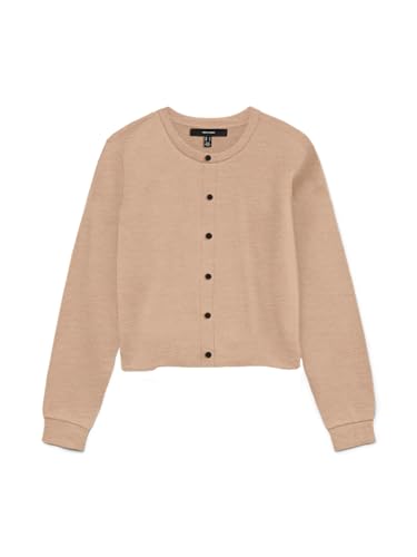 VERO MODA Vmvicky Ls O-Neck Button Cardigan Noos von VERO MODA