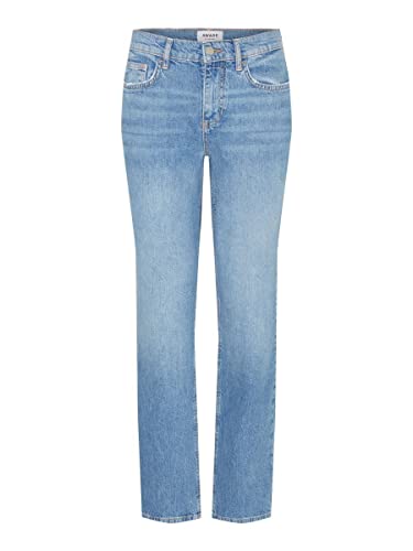 Vero Moda Women's VMADA MR Straight Jeans BA3260 VMA Hose, Medium Blue Denim, 28W / 32L von VERO MODA