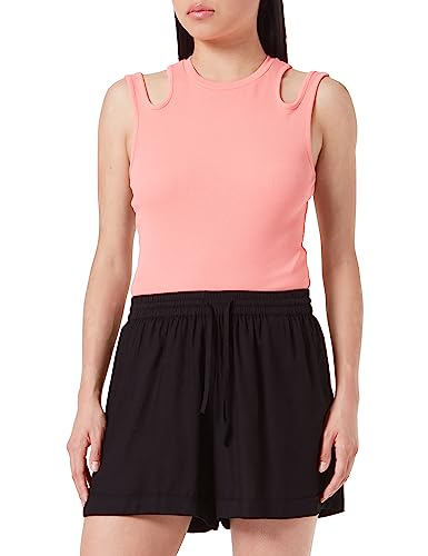 VERO MODA Women's VMBUMPY WVN NOOS Shorts, Black, S von VERO MODA