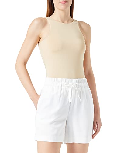 VERO MODA Women's VMCARMEN HW Loose NOOS Shorts, Snow White, M von VERO MODA