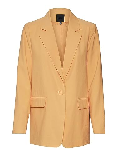 VERO MODA Women's VMCARMEN LS Loose NOOS Blazer, Mock Orange, L von VERO MODA