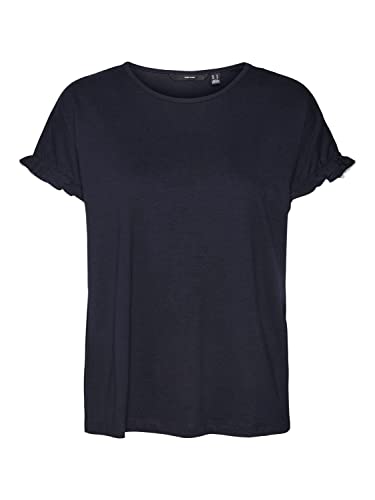 VERO MODA Damen Vmdana Ss O-neck Top Jrs T-Shirt, Navy Blazer, XS VERO MODA Damen Vmdana Ss O-neck Top Jrs T-Shirt, Navy Blazer, XS von VERO MODA