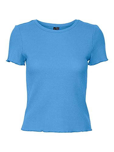 Vero Moda Women's VMEMMA SS TOP NOOS T-Shirt, Little Boy Blue, S von VERO MODA