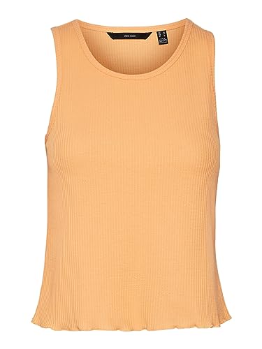 Vero Moda Women's VMEMMA Tank NOOS Top, Mock Orange, M von VERO MODA