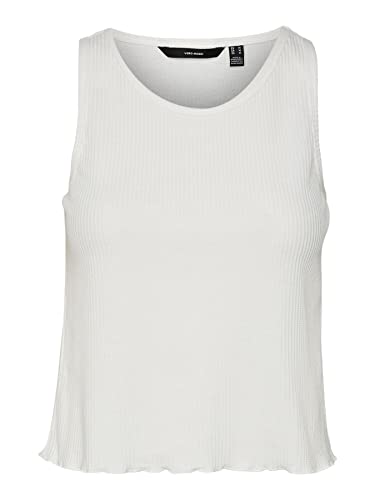 VERO MODA Women's VMEMMA Tank NOOS Top, Snow White, S von VERO MODA