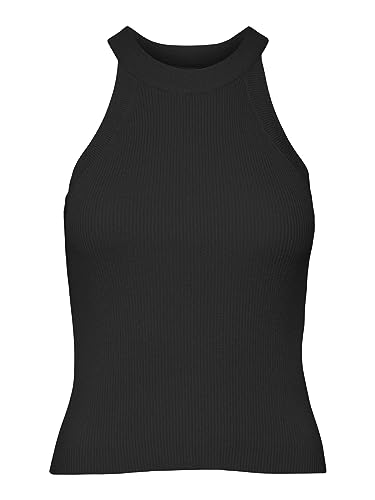 Vero Moda Women's VMGOLD Rib Tank TOP Pullover, Black, L von VERO MODA