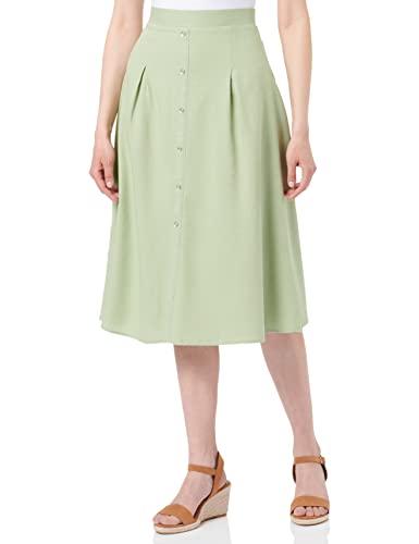 Vero Moda Women's VMJESMILO HW Calf Skirt WVN GA NOOS Rock, Reseda, M von VERO MODA