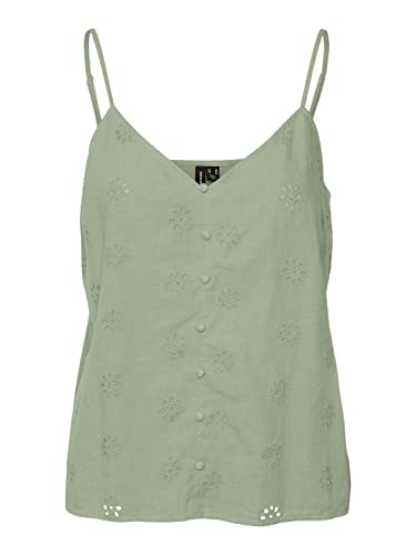 Vero Moda Women's VMMAJA Singlet WVN Top, Reseda, XS von VERO MODA