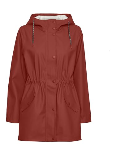 VERO MODA Damen Vmmalou Coated Jacket Noos Jacke, Chili Oil, XS EU von VERO MODA