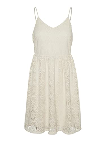 Vero Moda Women's VMMAYA LACE Singlet Dress JRS Kleid, Birch, S von VERO MODA