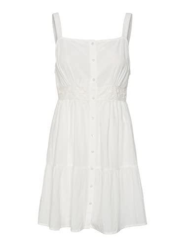 Vero Moda Women's VMMILAN SL Short Dress WVN Kleid, Snow White, M von VERO MODA