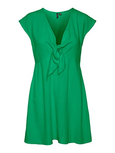 Vero Moda Women's VMMYMILO Cap Sleeve Mini Dress WVN GA Kleid, Bright Green, S von VERO MODA