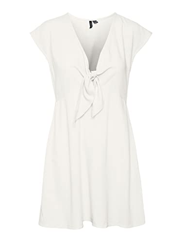 Vero Moda Women's VMMYMILO Cap Sleeve Mini Dress WVN GA Kleid, Snow White, XS von VERO MODA