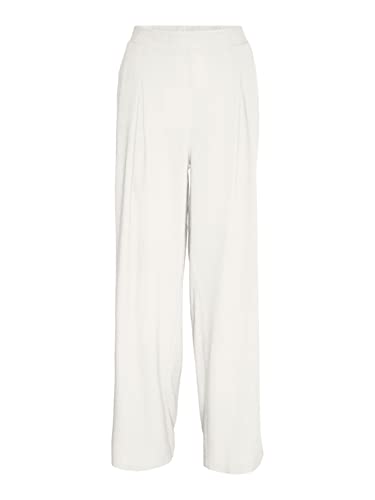 Vero Moda Women's VMMYMILO HW Wide Pants WVN GA Hose, Snow White, M von VERO MODA