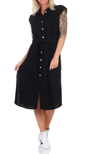 Vero Moda Women's VMMYMILO SL Calf Shirt Dress WVN GA Kleid, Black, XS von VERO MODA