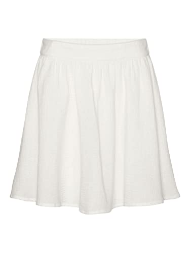 Vero Moda Women's VMNATALI NIA HW Short Skirt WVN Rock, Snow White, M von VERO MODA