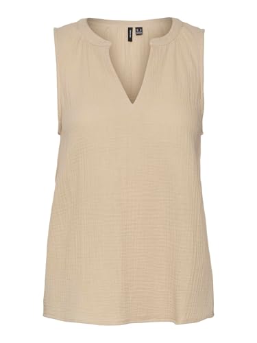 VERO MODA Damen Vmnatali Nia Sl WVN Top, Irish Cream, XS EU von VERO MODA