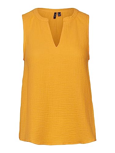 Vero Moda Women's VMNATALI NIA SL WVN Top, Radiant Yellow, S von VERO MODA