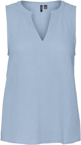 Vero Moda Women's VMNATALI NIA SL WVN Top, Skyway, M von VERO MODA