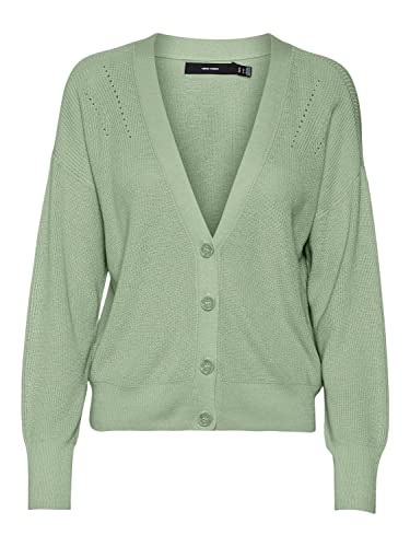 VERO MODA Damen Vmnewlexsun Short V-Neck Car Ga Noos L/S Strickware, Reseda, XL EU VERO MODA Damen Vmnewlexsun Short V-Neck Car Ga Noos L/S Strickware, Reseda, XL EU von VERO MODA