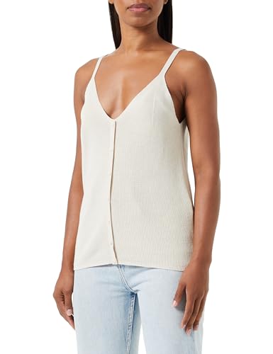 Vero Moda Women's VMNEWLEXSUN Strap Button GA Top, Birch, M von VERO MODA