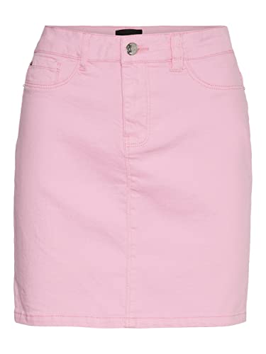 Vero Moda Women's VMWILD Seven MR Short COL Skirt Rock, Bonbon, XS von VERO MODA