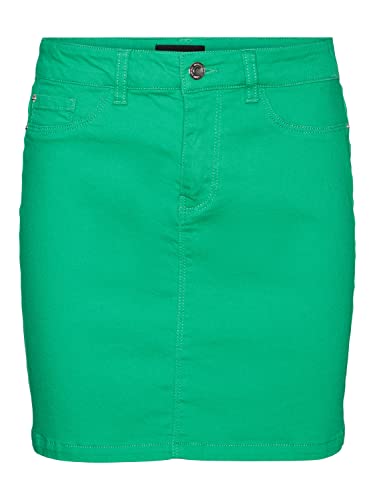 Vero Moda Women's VMWILD Seven MR Short COL Skirt Rock, Bright Green, S von VERO MODA