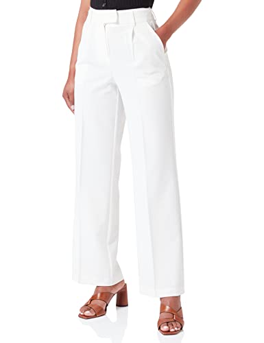 Vero Moda Women's VMZELDA HR Wide Pant Hose, Snow White, 34W / 32L von VERO MODA