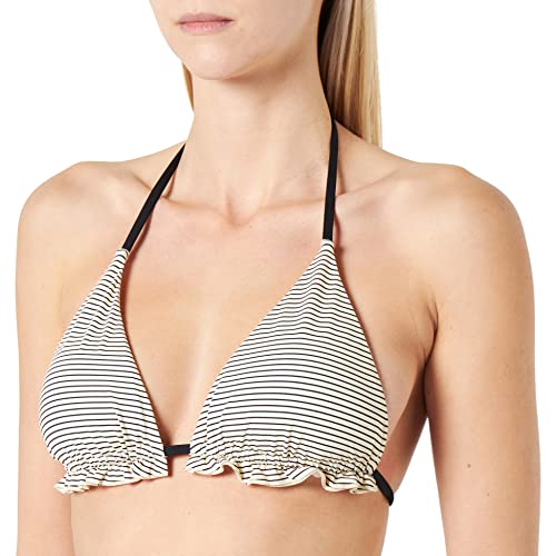 Vero Moda Womens VMMERMAID Swim TOP Bikini, Birch/Stripes:W. Navy, S von VERO MODA