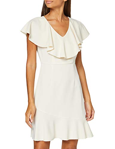 VERO Moda Damen VMLINE S/L ABK Dress TLR CE Cocktailkleid, Birch, 36 von VERO MODA