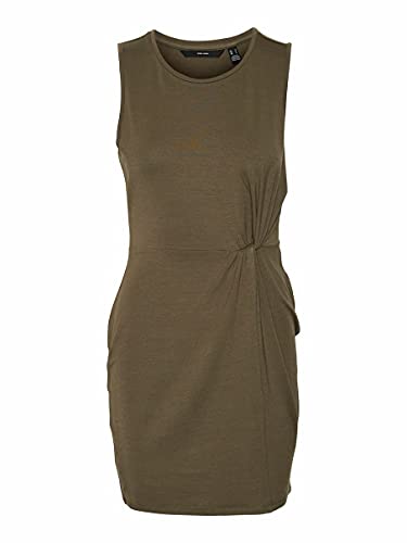 VERO Moda Damen Vmkiana Sl Short Dress JRS Ga Kleid, Ivy Green, L von VERO MODA