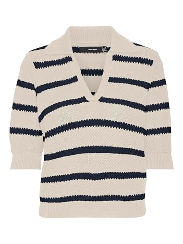 VMAMAZING 2/4 V-Neck Polo Pullover Boo von VERO MODA