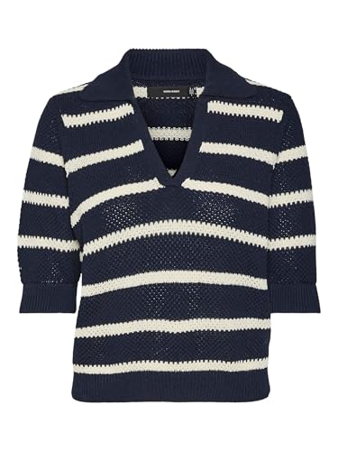 VMAMAZING 2/4 V-Neck Polo Pullover Boo von VERO MODA