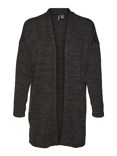 VERO MODA Damen Vmkatie Ls Cardigan JRS Noos Strickjacke, Schwarz, XS von VERO MODA