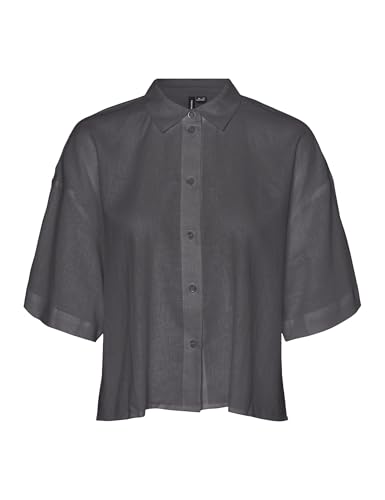 VMLINN Linen 2/4 Short Shirt WVN NOOS von VERO MODA