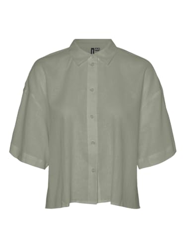 VMLINN Linen 2/4 Short Shirt WVN NOOS von VERO MODA