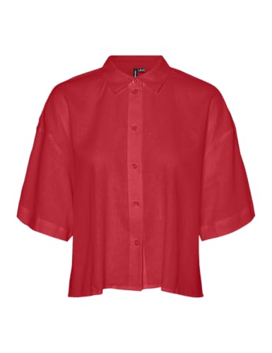 VMLINN Linen 2/4 Short Shirt WVN NOOS von VERO MODA