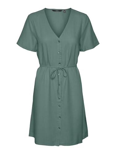 VMMYMILO SS V-Neck Dress WVN GA NOOS von VERO MODA